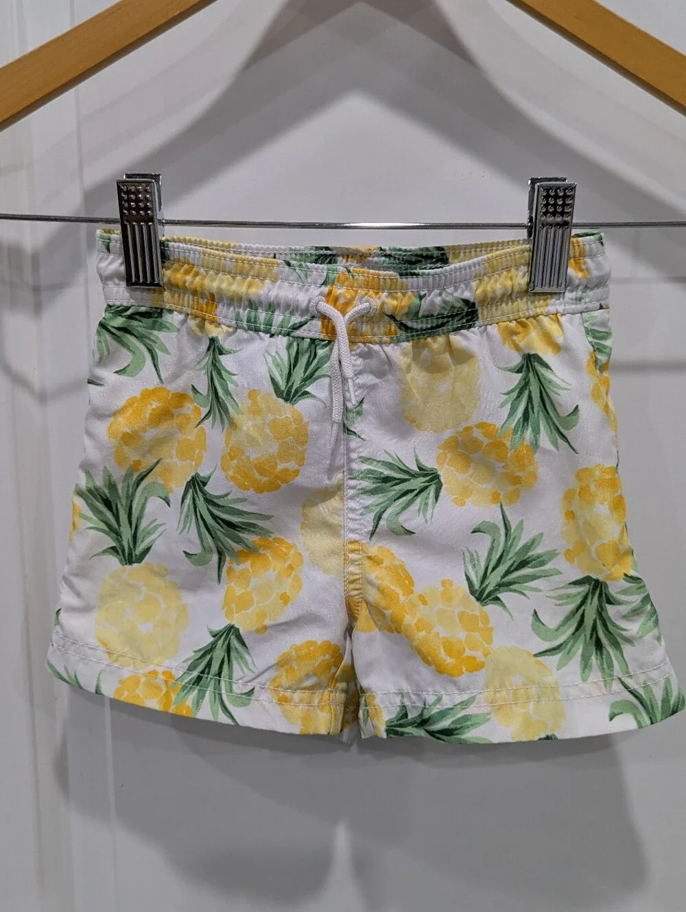 Janie And Jack Kids Swimsuit Swim Trunks Yellow Pineapple Swimming Boys Size 2T
